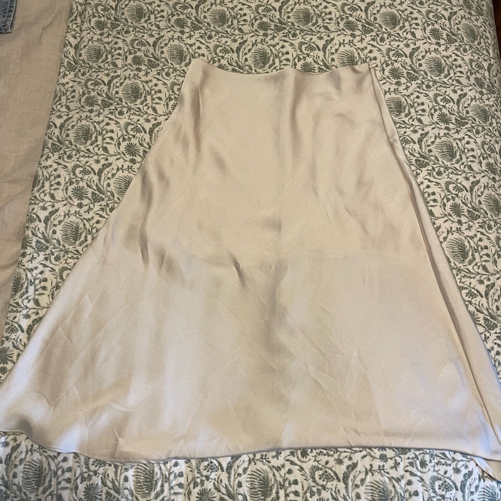 Slip midi skirt